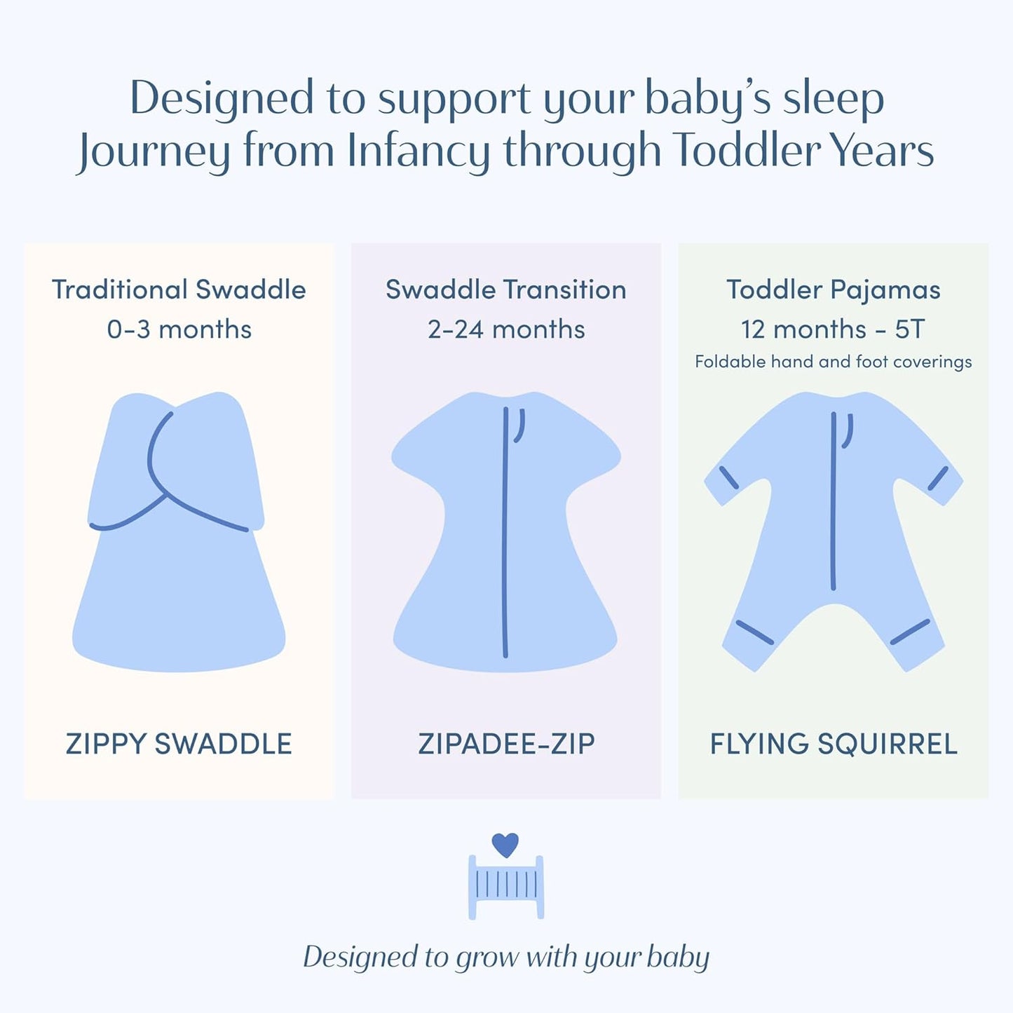 Sleeping Baby Zipadee-Zip Cotton Transition Swaddle Blanket - Baby Sleep Sack and Baby Blanket - Friendly Fox - 3-6 Months - 8-13 Lbs - 18-26"