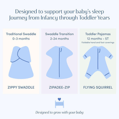 Sleeping Baby Zipadee-Zip Cotton Transition Swaddle Blanket - Baby Sleep Sack and Baby Blanket - Friendly Fox - 3-6 Months - 8-13 Lbs - 18-26"